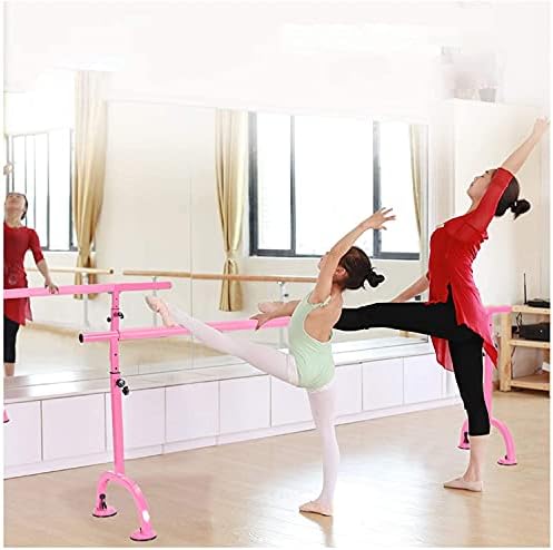 Ballet Bar Freestanding 2,5m Barra de dança ajustável para adultos crianças praticam fácil de mover o balé