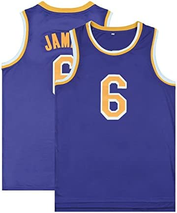 23# 6## Classic Series Basketball Jerseys Fashion Basketball Jerseys Basketball's Gift Purple/Yellow S-xxl