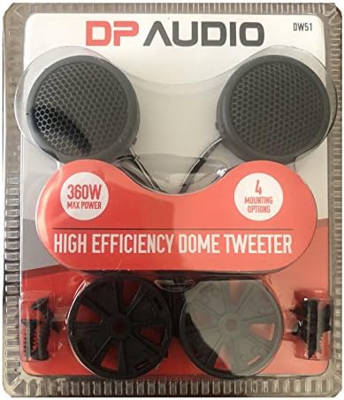 DP Audio Video de alta eficiência Dome Tweeter - 360W com Bult em Crossover