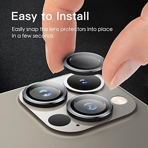 Jetch Camera Lens Protector para iPhone 13 Pro 6,1 polegadas e iPhone 13 Pro máximo de 6,7 polegadas,