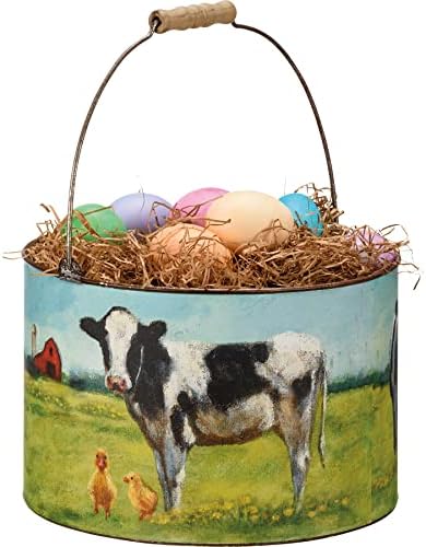 Primitivos de Kathy Rustic Farmhouse tema com animais decorativos de animais de fazenda Conjunto
