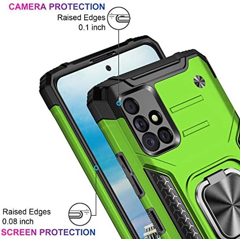 Caixa Ikazz Galaxy A51 5G com protetor de tela, TPU flexível e flexível de camada dupla e capa