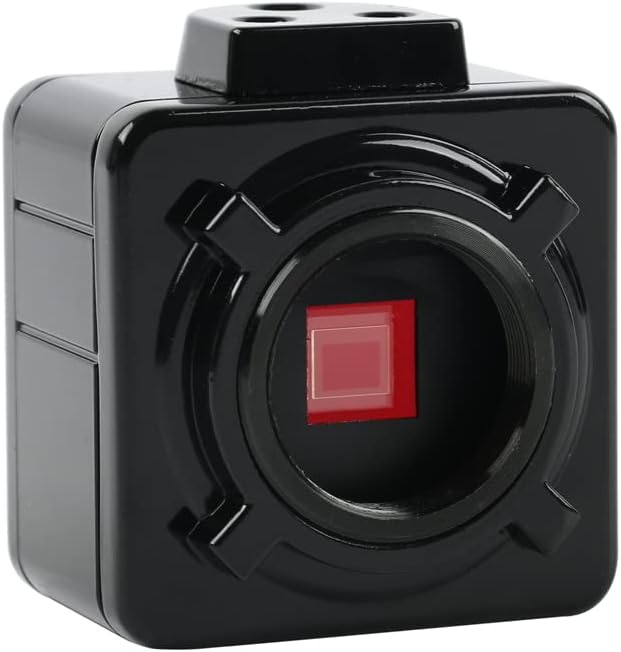 Câmera de microscópio digital eletrônico GDUUKK 5.0MP eletrônico USB 0,5x Ocular C-Mount 23,2mm