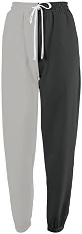 Calça jorasa para mulheres calça de calça de cordão feminina com calça de moletom com 2 bolsos calças de calça de colorido sólido