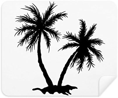 Tree de coco de praia Roupa preta de limpeza de pano de pano limpador 2pcs Camurça tecido