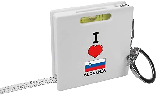 Azeeda 'eu amo a fita de chaveiro da Eslovênia