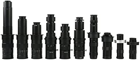Acessórios para microscópio 100x 130x 180x 200x 300x 360x 500x zoom c lente de montagem para videocópia