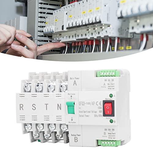 Interruptor de transferência automática de energia dupla Operação de 2 vias AC400V 4P 100A Switch