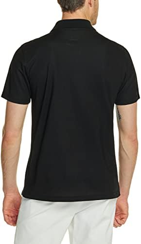 Camisetas pólo de manga curta masculina do TSLA, Camisetas de golfe seco rápido de ajuste regular,