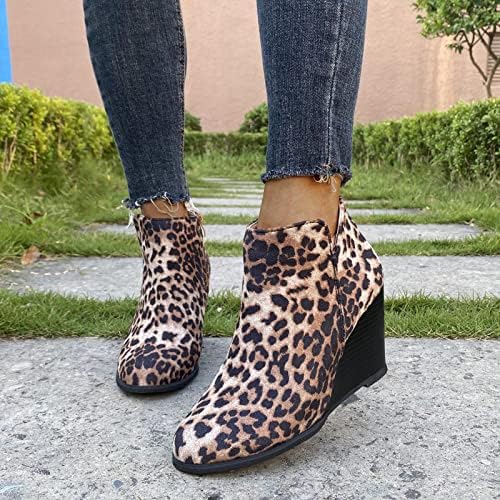 Botas de tornozelo feminino sapatos de caminhada tornozelo bootie boots de neve de gatinho calca