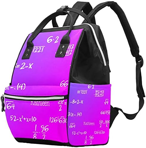 Mochila VBFOFBV Backpack, grandes sacolas unissex, pacote de viagem multiuso para os pais, matemática