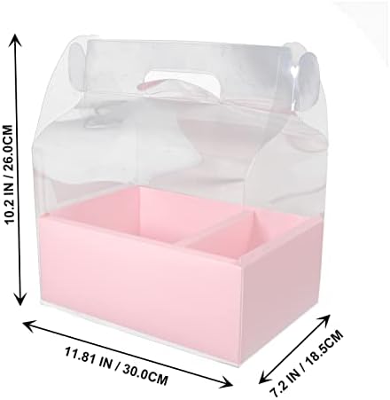 Caixa de presente de Vicasky Plástico Transparente Dia dos Namorados Caixa de Pacotes de Pacotes Presentes Caixa
