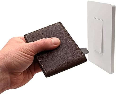Cartão de WalleTouch para carteiras com trifold, ferramenta manual sem toque de fibra de carbono para homens, sem
