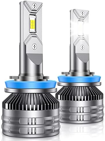 Fahren H11/H8/H8 Bulbos de farol de LED, 30000lm 600% Ultra Blipless 6500k Cool White, Atualize