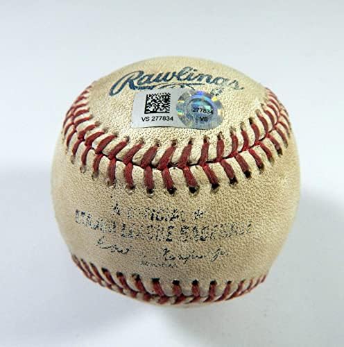 2021 Milwaukee Brewers Pirates Game usou Baseball Milner Phillip Evans Single - MLB Game Usado Baseballs usados