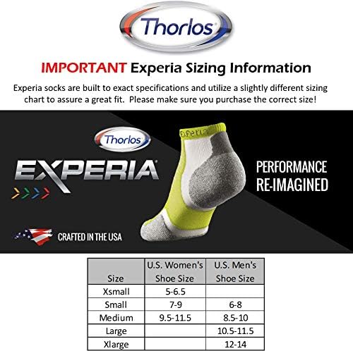 Thorlos Experia unissex xecu compressão de compressão acolchoada multi-esportiva Low Cut Sock, White,