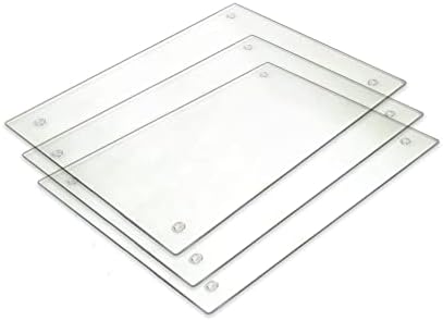 Placa de corte de vidro temperado - vidro transparente duradouro - resistente a arranhões, resistente