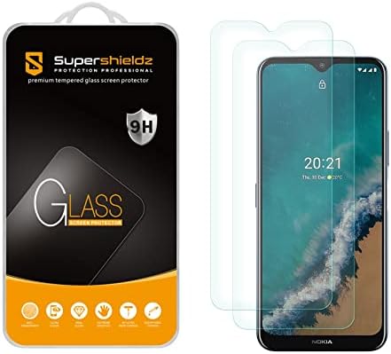 Supershieldz projetado para protetor de tela de vidro temperado nokia g50, anti -scratch, bolhas sem bolhas
