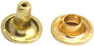Wuuycoky leve tampa dourada de tampa dupla fascinam tubulares de metal tampa de 6 mm e pacote de 8 mm