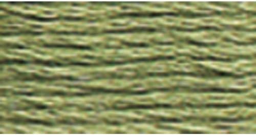 DMC 117-522 Floco de bordado de algodão de seis falhas, samambaia verde, 8,7 jardas