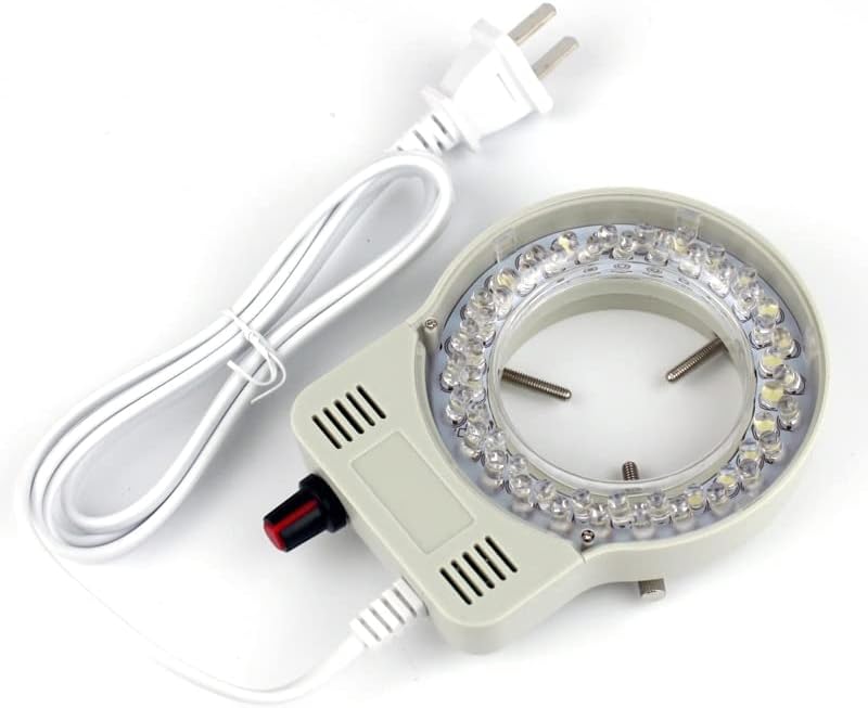 0- Illuminador de luz de LED ajustável para microscópio estéreo e câmera 110V