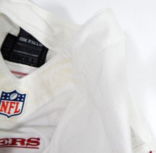 2014 San Francisco 49ers Andy Lee 4 Jogo emitiu White Jersey 44 DP28722 - Jerseys de Jerseys usados ​​na NFL