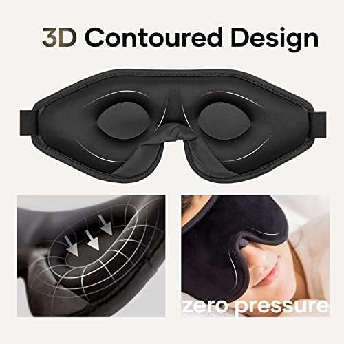 Máscara de sono para homens XKZPS para homens, máscara de olho em bloqueio para dormir 3D