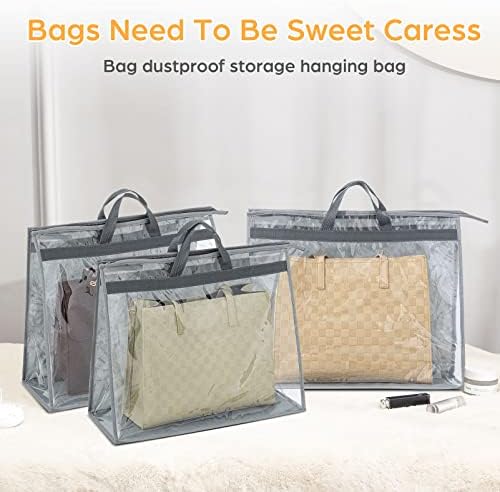 Interesse 3 pacotes de sacos de poeira para bolsas, armazenamento de bolsas XL limpo, organizador