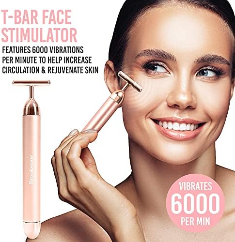 Conjunto de cuidados com a pele facial de ouro rosa Brookstone 3 em 1 | Os produtos para cuidados