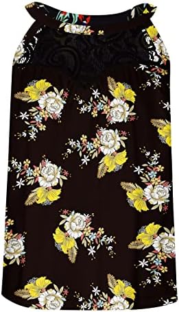 Camisa floral de camisa floral tampas tanques redondos de pescoço de pescoço com calça manguita camisetas