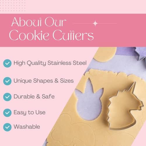 Reino do cortador de biscoitos - cortadores de biscoitos da Páscoa - Conjunto de 10 peças - Forma dos cortadores