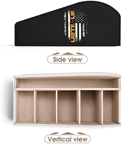 Jiu Jitsu TV Tits Remote Control Organizer Box Pen Pencil Desk Storage Caddy com 6 compartimento