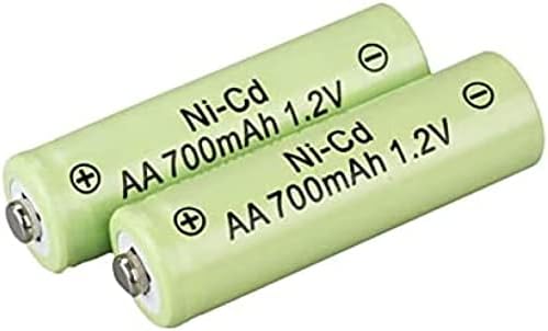 Morbex AA Nicd Baterias recarregáveis ​​700mAh 1.2V Garden Solar Ni-CD LED LED, 8pcs