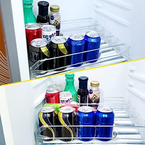 Dispensador de bebida para geladeira, organizador de refrigerante número um para refrigerador com