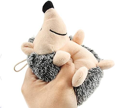 CGRQSSTSQ Pet Toy Hedgehog, brinquedos de cachorro de pelúcia, boneca de pelúcia não tóxica -