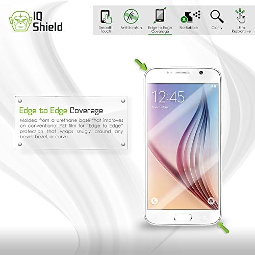 IQ Shield Full Corpory Skin Compatível com o revezamento Samsung Galaxy S 4G, inclui Liquidskin Clear Screen Protector