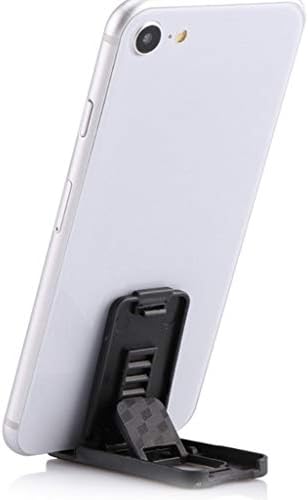 N/A Black Mobile Phone Stand, Stand Plástico Pranda de mesa dobrável Design Universal Design