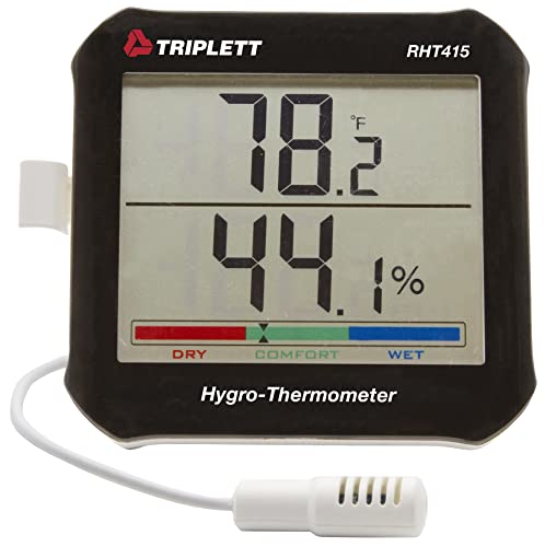 Triplett RHT415 Hygro -térmômetro com sonda remota com certificado de calibração para NIST - temperatura, umidade