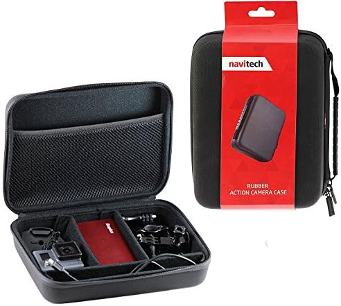 Navitech Black Shock Proof Hard Storage Case/Capa para a câmera Wonnie Wifi Sport 1080p 16 MP HD Câmera de ação